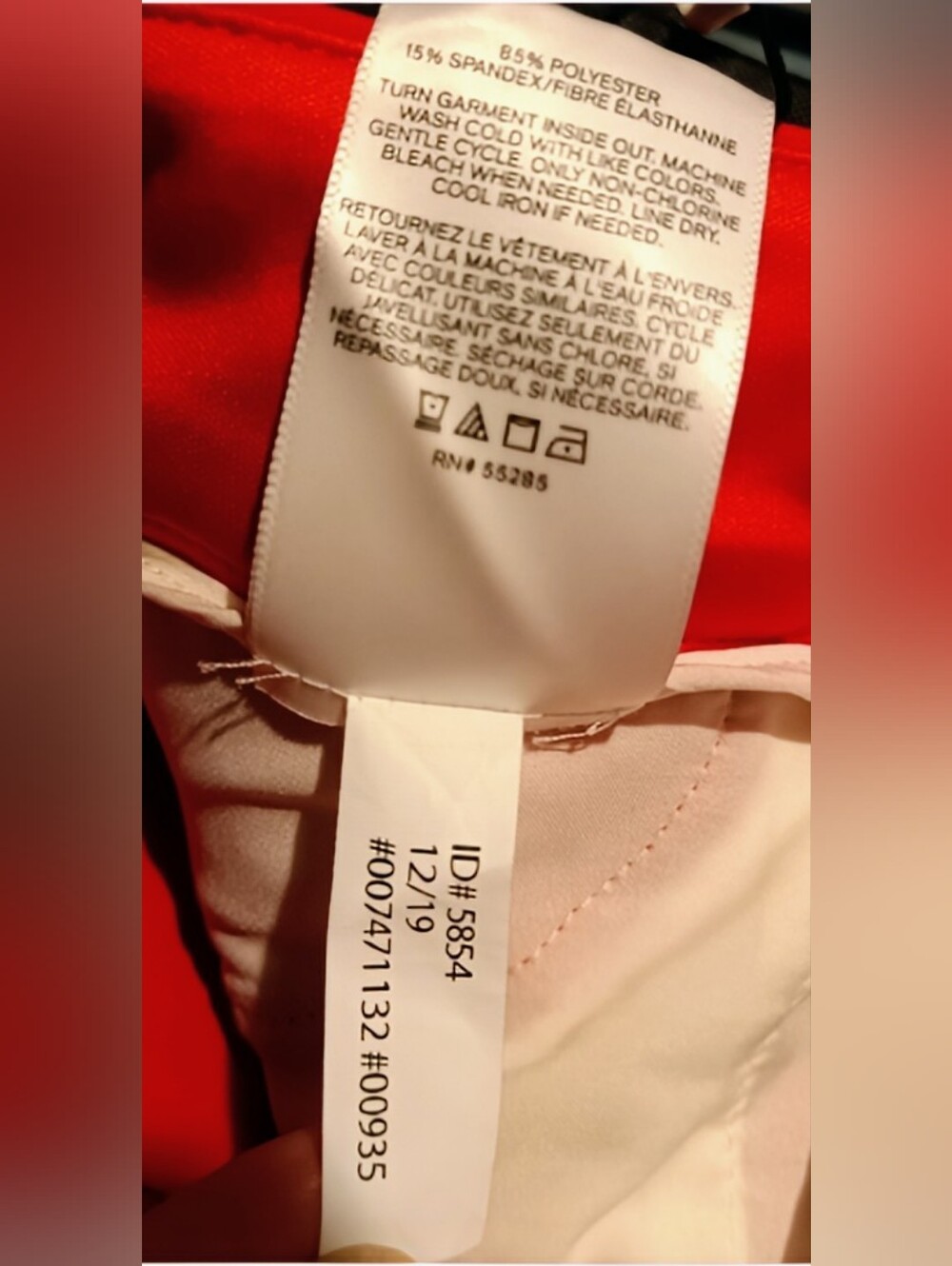 🍋Express NWT 0R red skinny mid-rise stretch - Picture 8 of 10